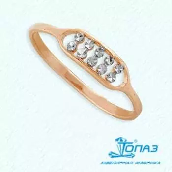 Кольцо из красного золота Линии Любви