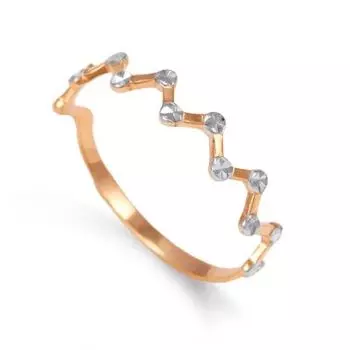 Кольцо из красного золота Линии Любви