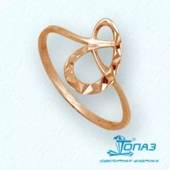 Кольцо из красного золота Линии Любви