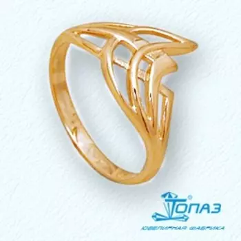 Кольцо из красного золота Линии Любви