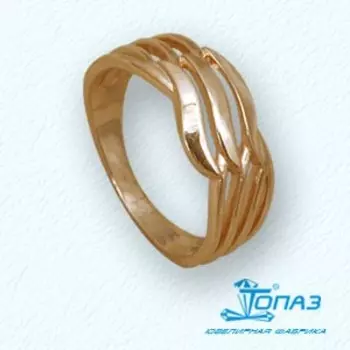 Кольцо из красного золота Линии Любви