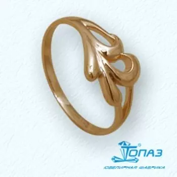 Кольцо из красного золота Линии Любви