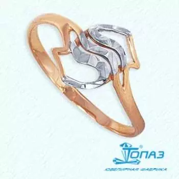 Кольцо из красного золота Линии Любви