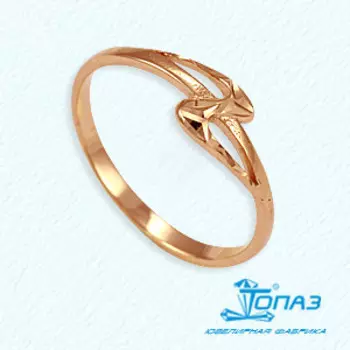 Кольцо из красного золота Линии Любви