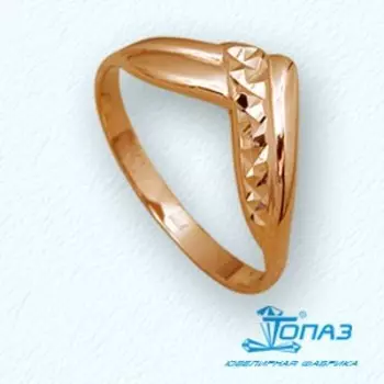 Кольцо из красного золота Линии Любви