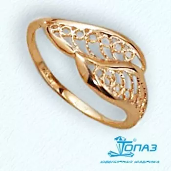 Кольцо из красного золота Линии Любви