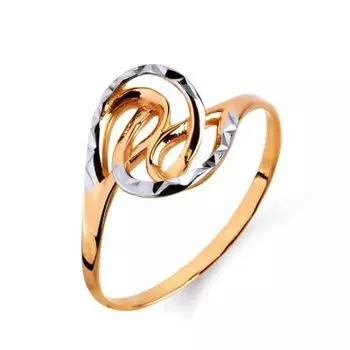 Кольцо из красного золота Линии Любви