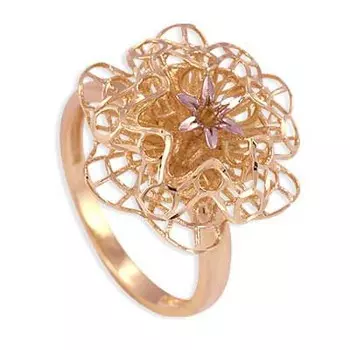 Кольцо из красного золота Линии Любви