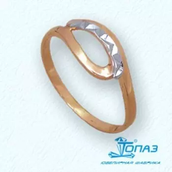 Кольцо из красного золота Линии Любви