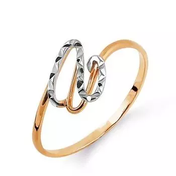 Кольцо из красного золота Линии Любви