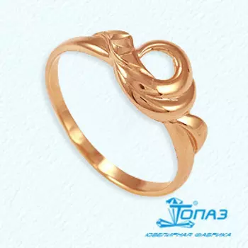 Кольцо из красного золота Линии Любви