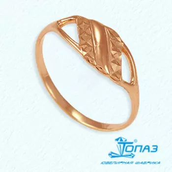 Кольцо из красного золота Линии Любви