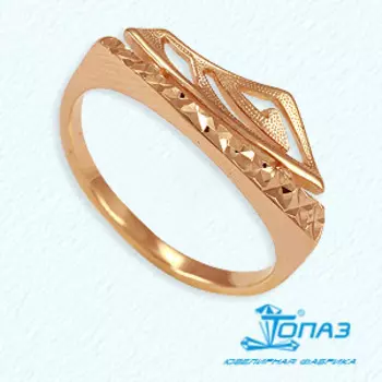 Кольцо из красного золота Линии Любви
