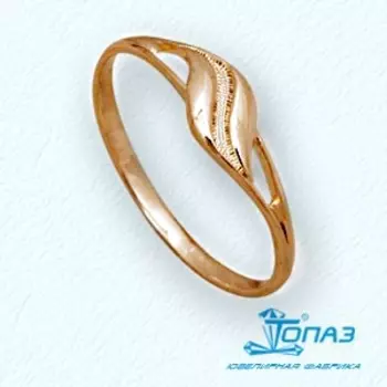 Кольцо из красного золота Линии Любви