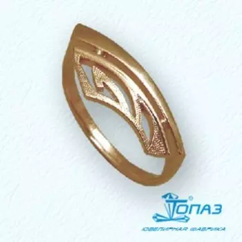 Кольцо из красного золота Линии Любви