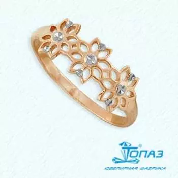 Кольцо из красного золота Линии Любви