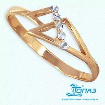 Кольцо из красного золота Линии Любви