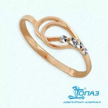 Кольцо из красного золота Линии Любви