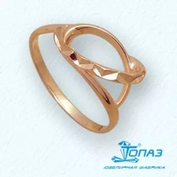 Кольцо из красного золота Линии Любви