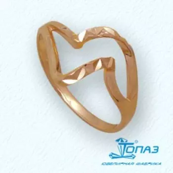 Кольцо из красного золота Линии Любви