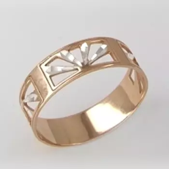 Кольцо из красного золота Линии Любви