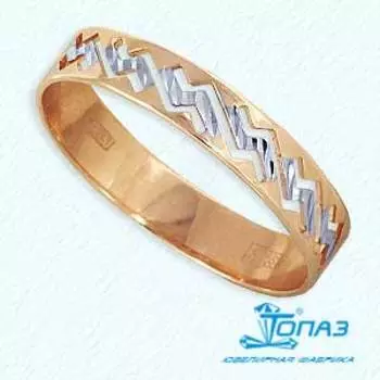 Кольцо из красного золота Линии Любви