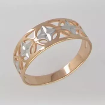 Кольцо из красного золота Линии Любви