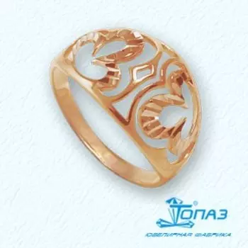 Кольцо из красного золота Линии Любви