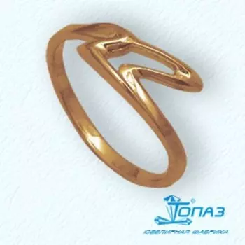 Кольцо из красного золота Линии Любви