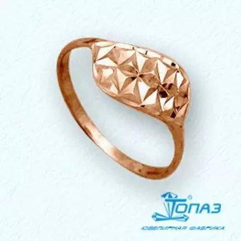 Кольцо из красного золота Линии Любви