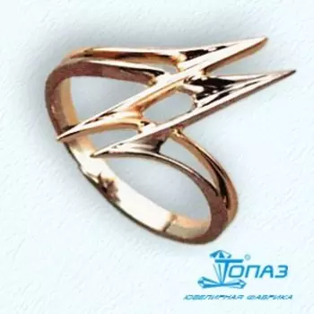 Кольцо из красного золота Линии Любви