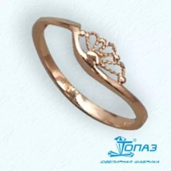Кольцо из красного золота Линии Любви