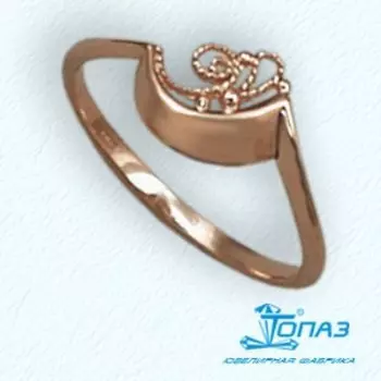 Кольцо из красного золота Линии Любви