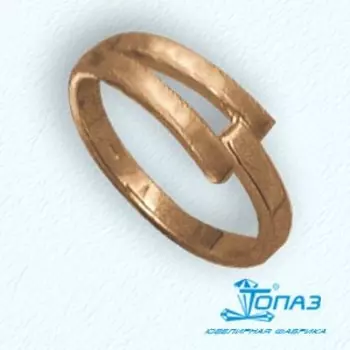 Кольцо из красного золота Линии Любви