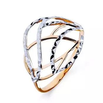 Кольцо из красного золота Линии Любви