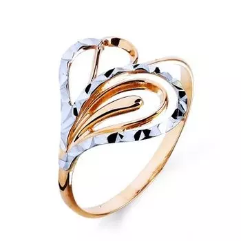 Кольцо из красного золота Линии Любви