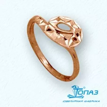 Кольцо из красного золота Линии Любви
