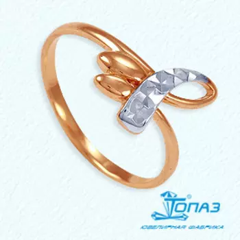 Кольцо из красного золота Линии Любви