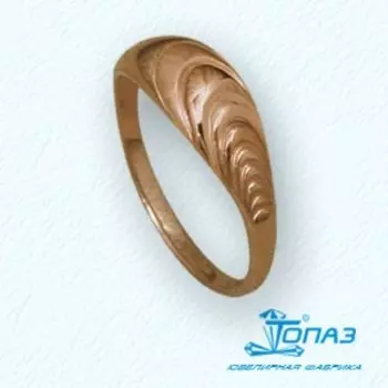 Кольцо из красного золота Линии Любви