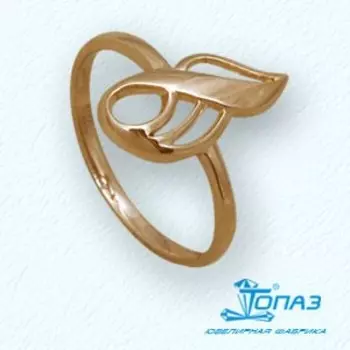 Кольцо из красного золота Линии Любви