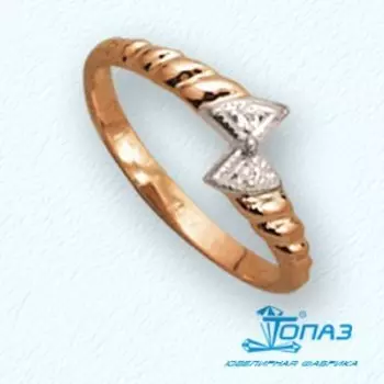 Кольцо из красного золота Линии Любви