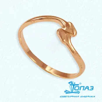 Кольцо из красного золота Линии Любви