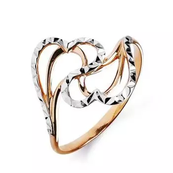 Кольцо из красного золота Линии Любви