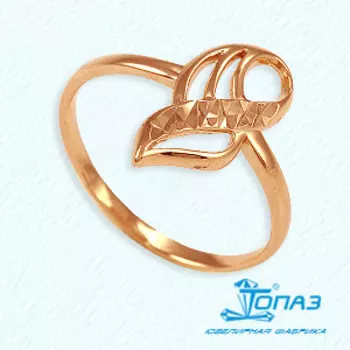 Кольцо из красного золота Линии Любви