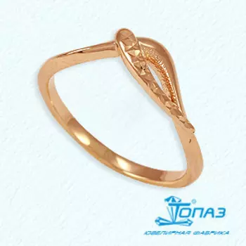 Кольцо из красного золота Линии Любви