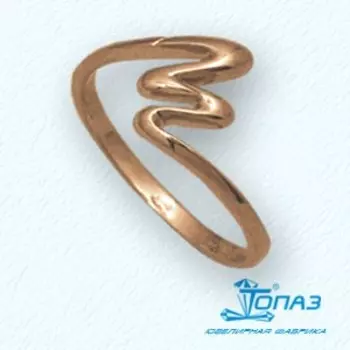 Кольцо из красного золота Линии Любви