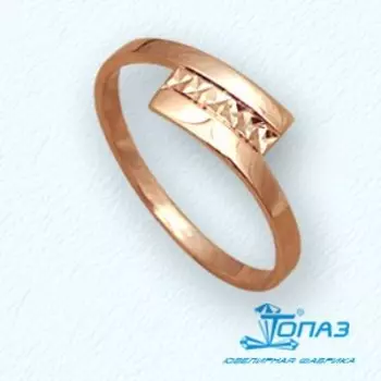 Кольцо из красного золота Линии Любви