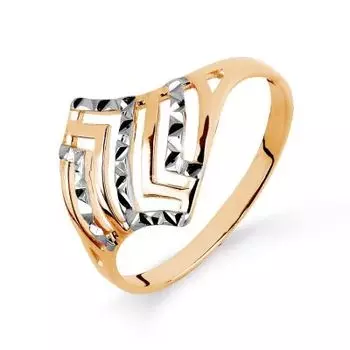 Кольцо из красного золота Линии Любви