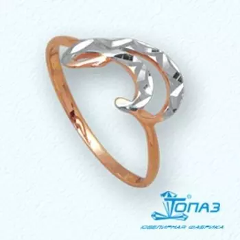 Кольцо из красного золота Линии Любви