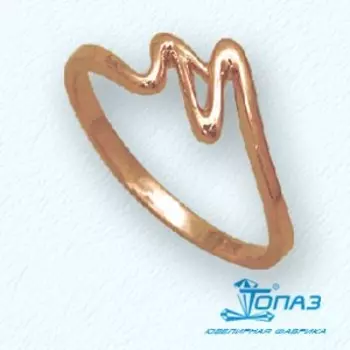Кольцо из красного золота Линии Любви